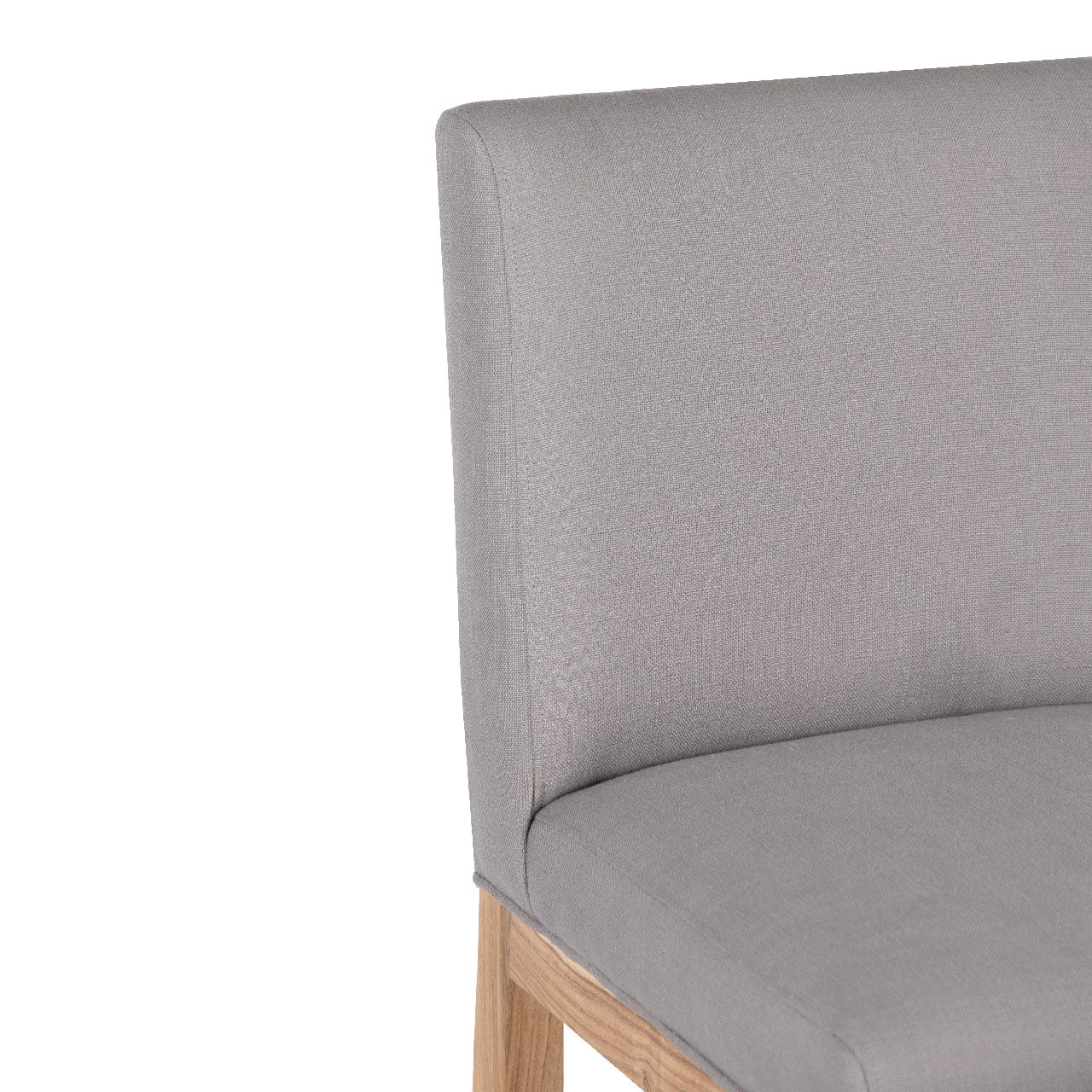 Remmy Acacia Wood Fabric Bar Chair - Natural / Archer Charcoal