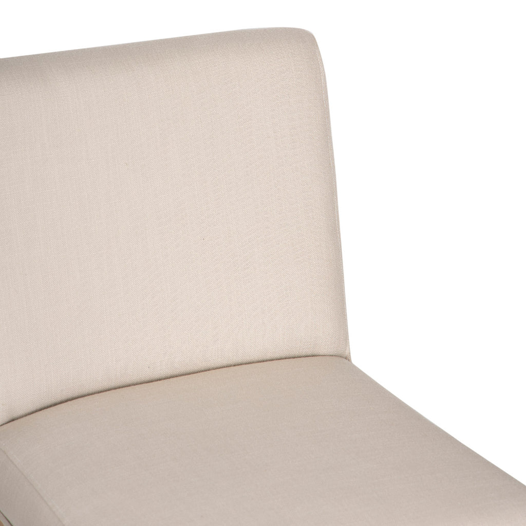 Remmy Acacia Wood Fabric Dining Chair - Natural / Archer Ivory
