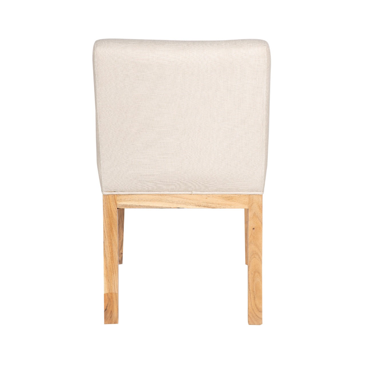 Remmy Acacia Wood Fabric Dining Chair - Natural / Archer Ivory