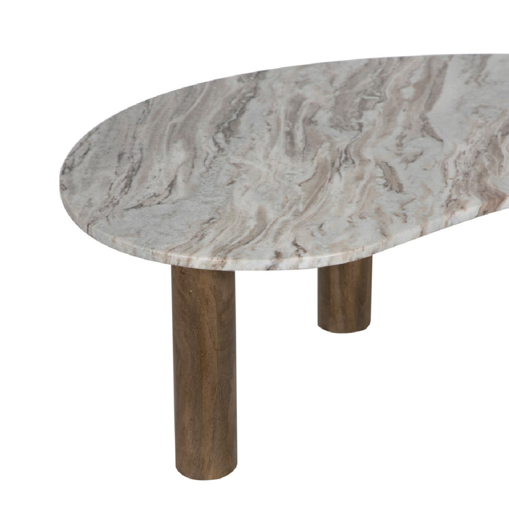 Retro Coffee Table Marble Top Sanwar Marble