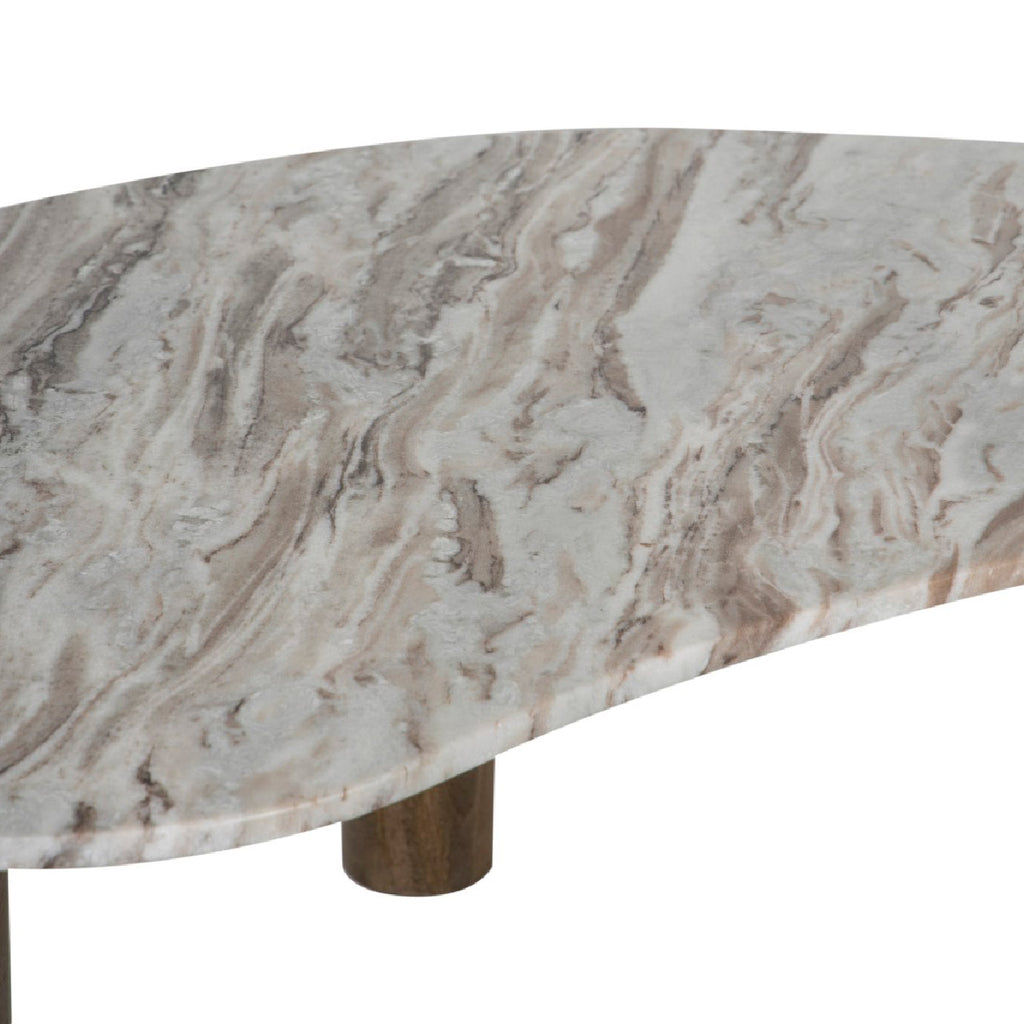 Retro Coffee Table Marble Top Sanwar Marble