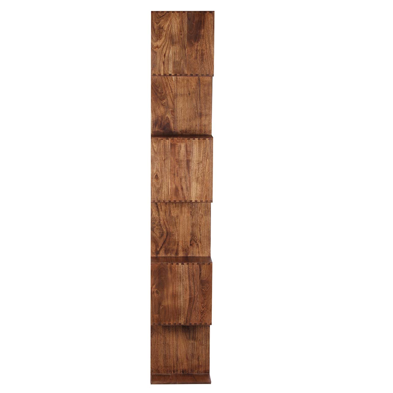 Riyad Acacia Wood 6 Compartment Bookcase