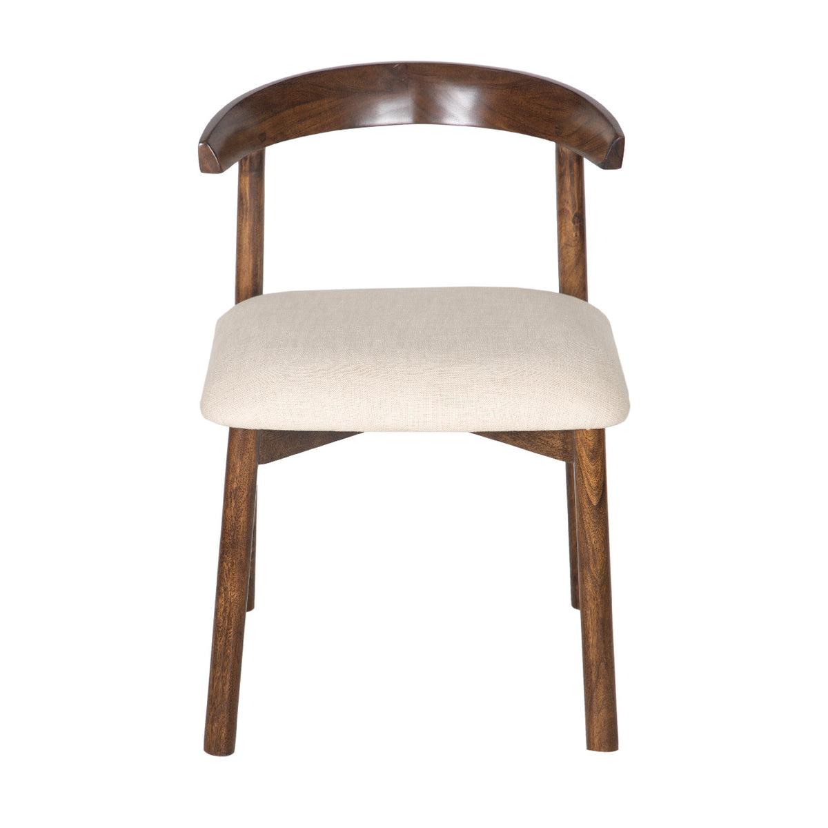 Nice Round Back Acacia Wood Dining Chair