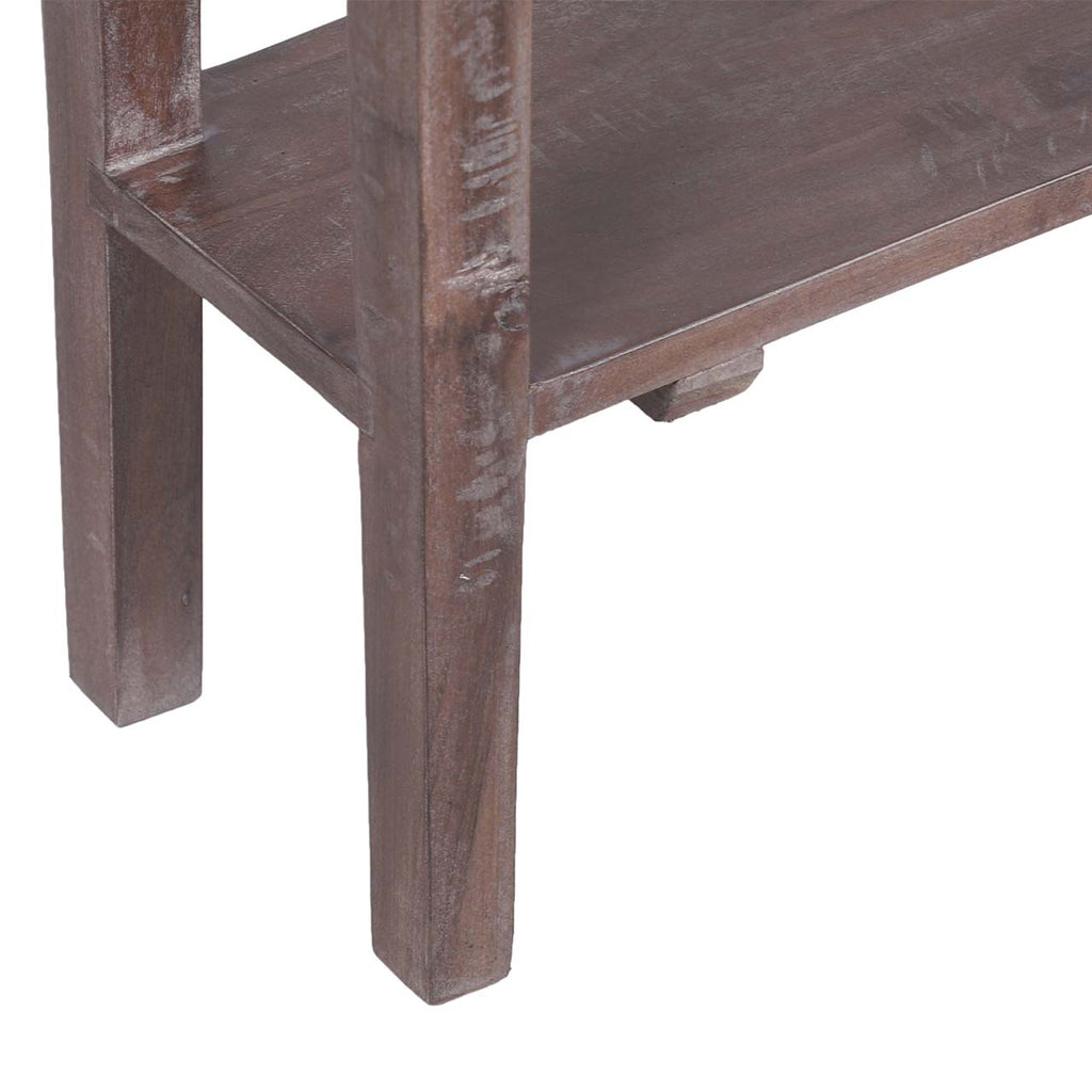 Sana Acacia Wood MDF Console Table - Slate Grey