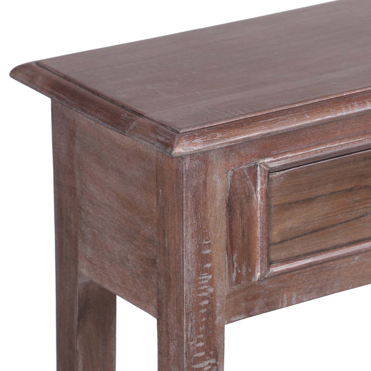 Sana Acacia Wood MDF Console Table - Slate Grey