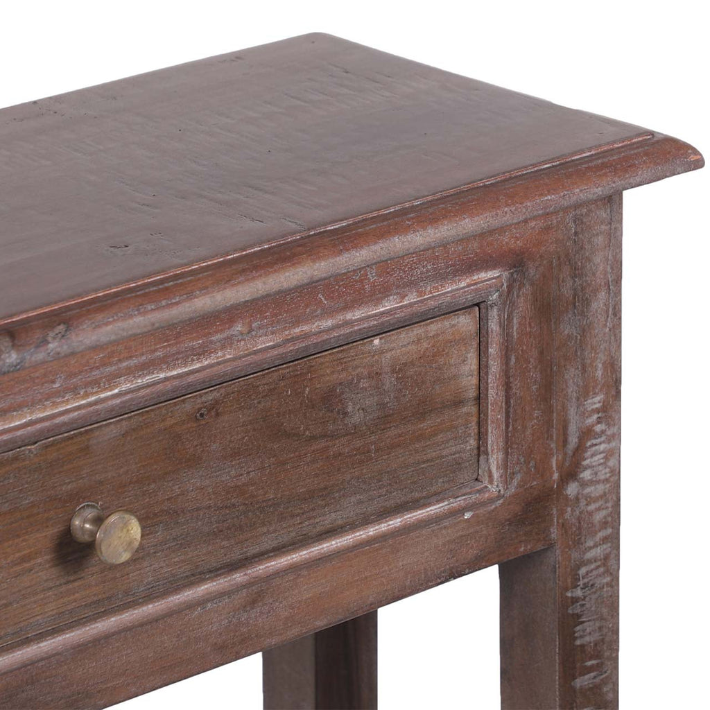 Sana Acacia Wood MDF Console Table - Slate Grey