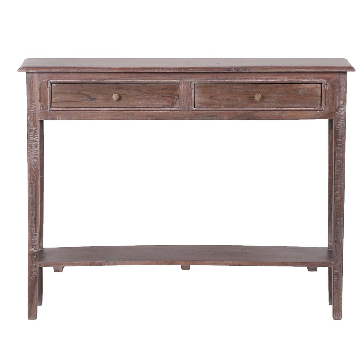 Sana Acacia Wood MDF Console Table - Slate Grey