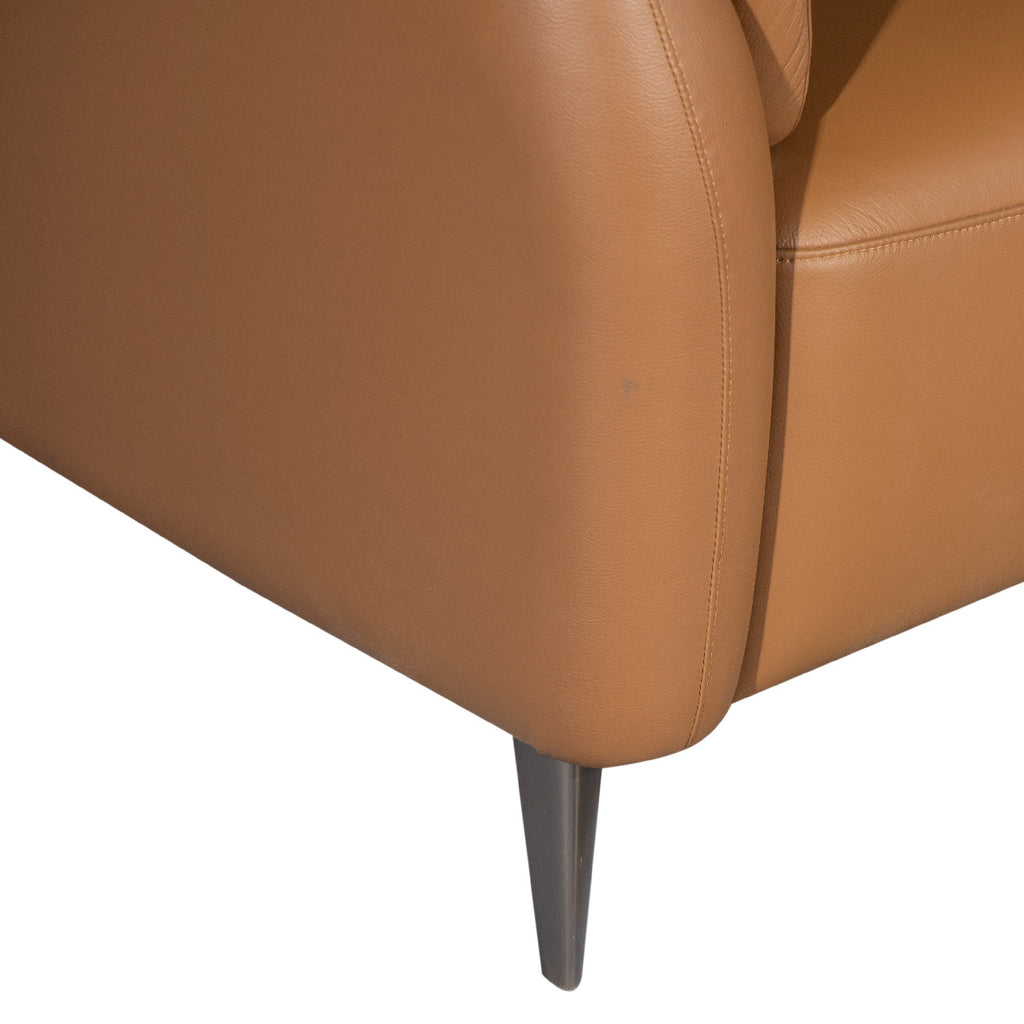 Santino Leather Luxe Arm Chair - Tan