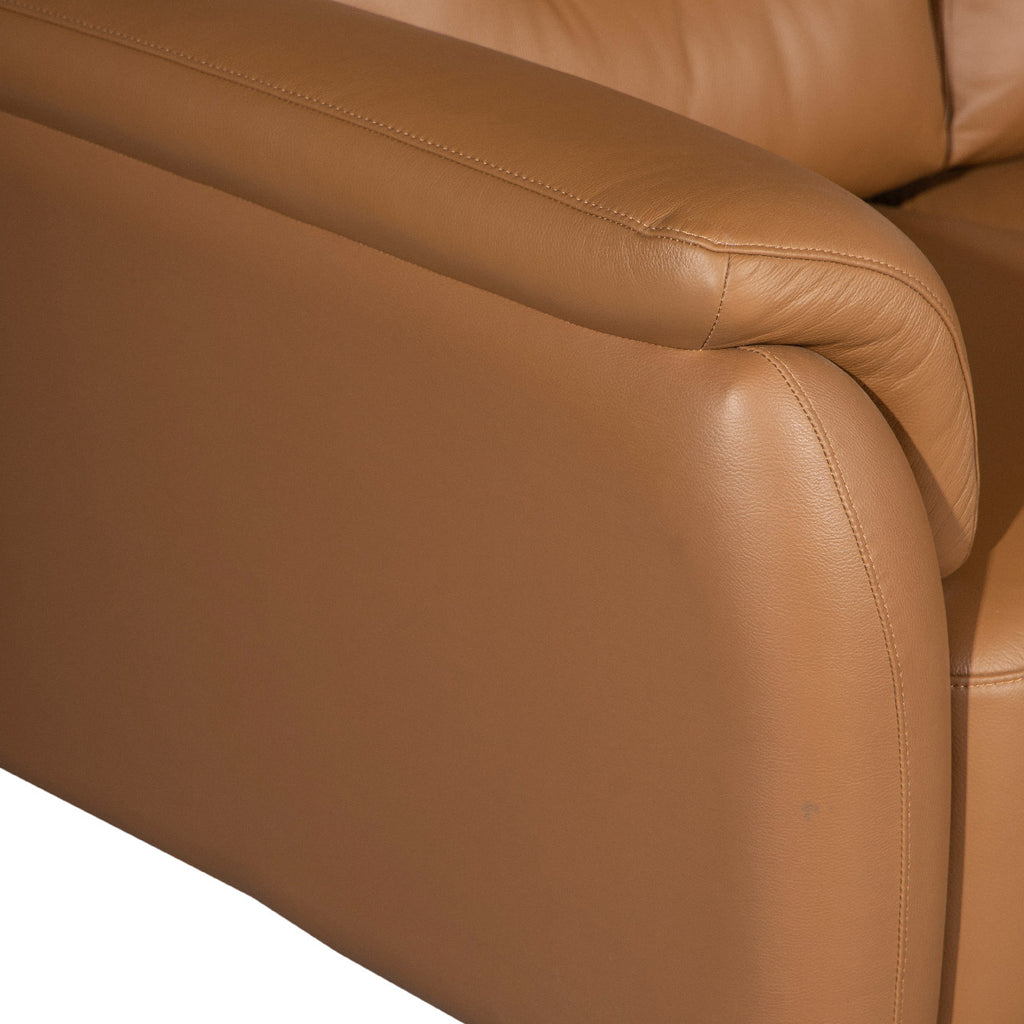 Santino Leather Luxe Arm Chair - Tan