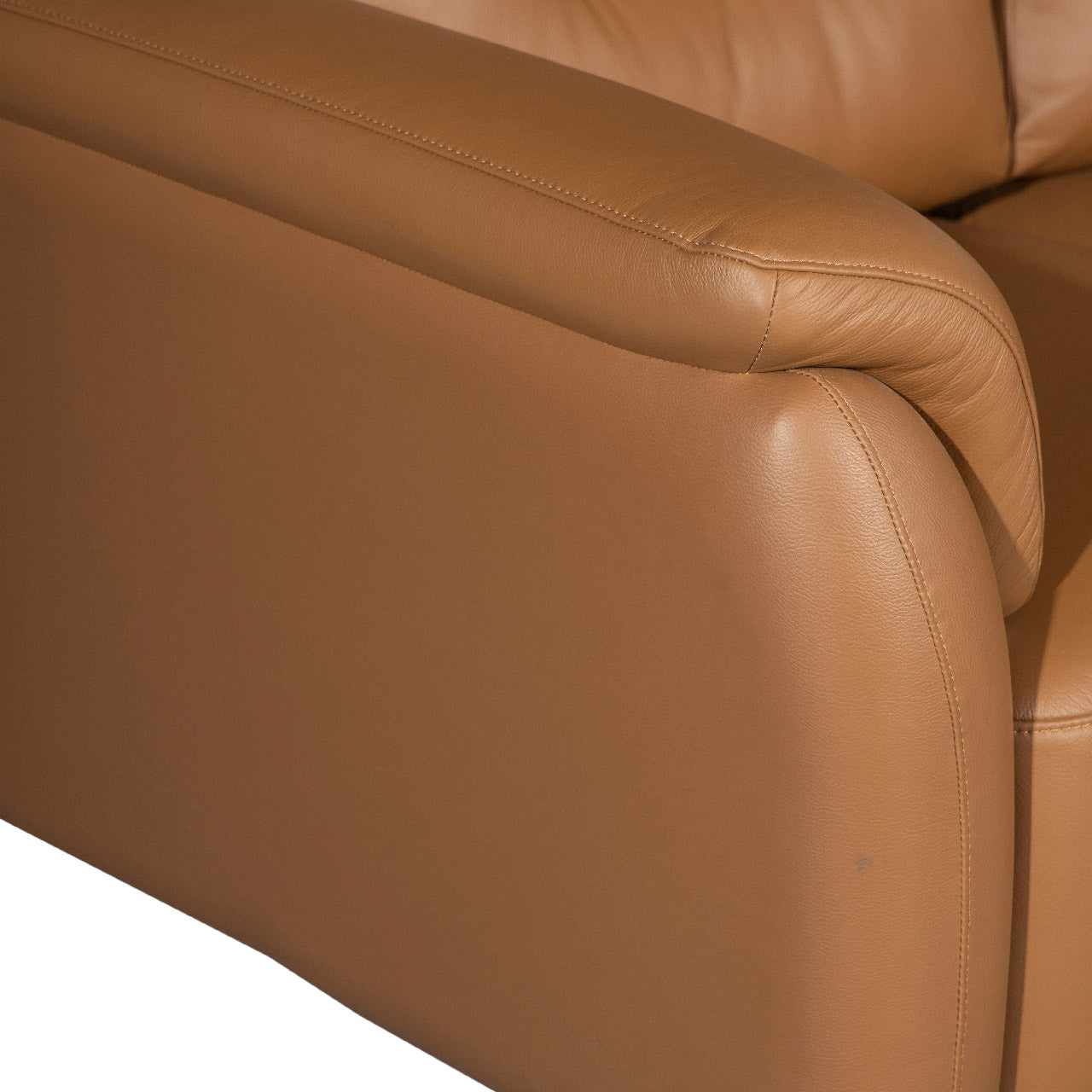 Santino Leather Luxe Arm Chair - Tan
