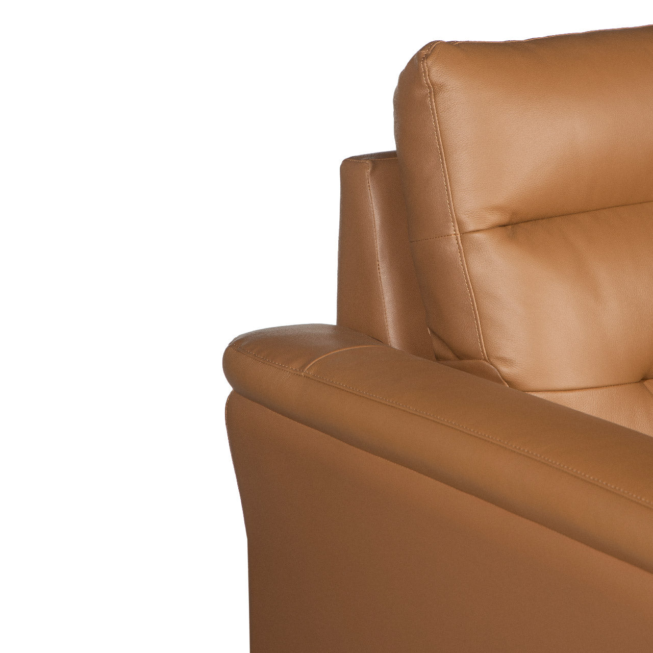 Santino Leather Luxe Arm Chair - Tan