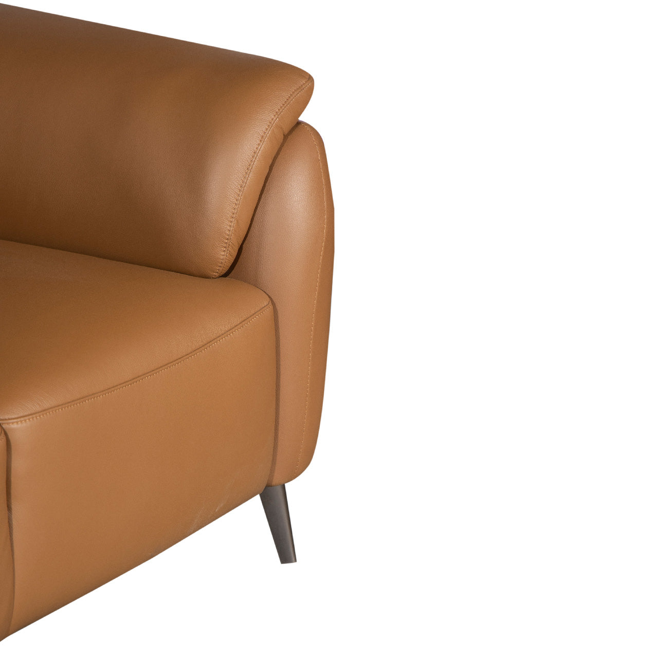 Santino Leather Luxe Arm Chair - Tan