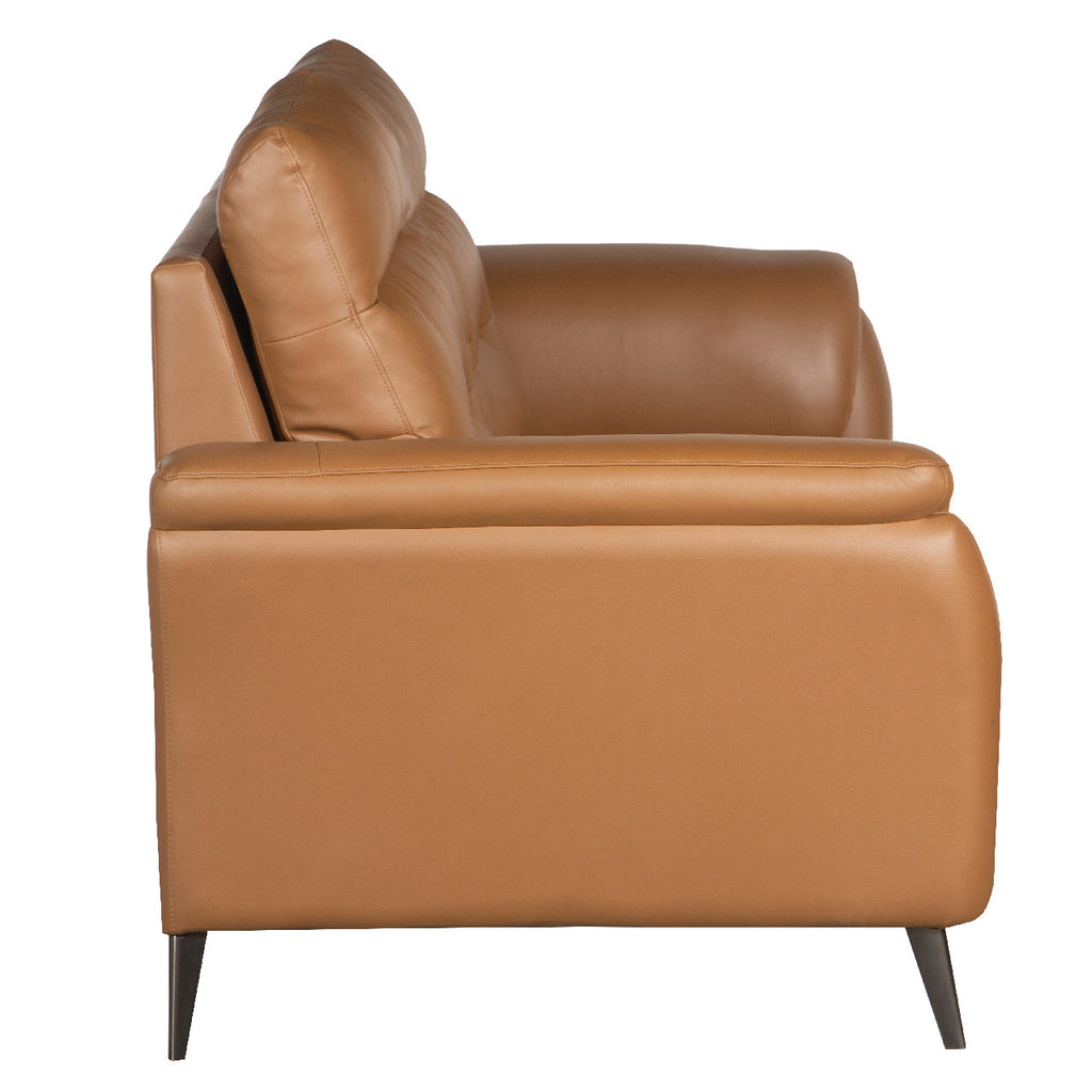 Santino Leather Luxe Arm Chair - Tan