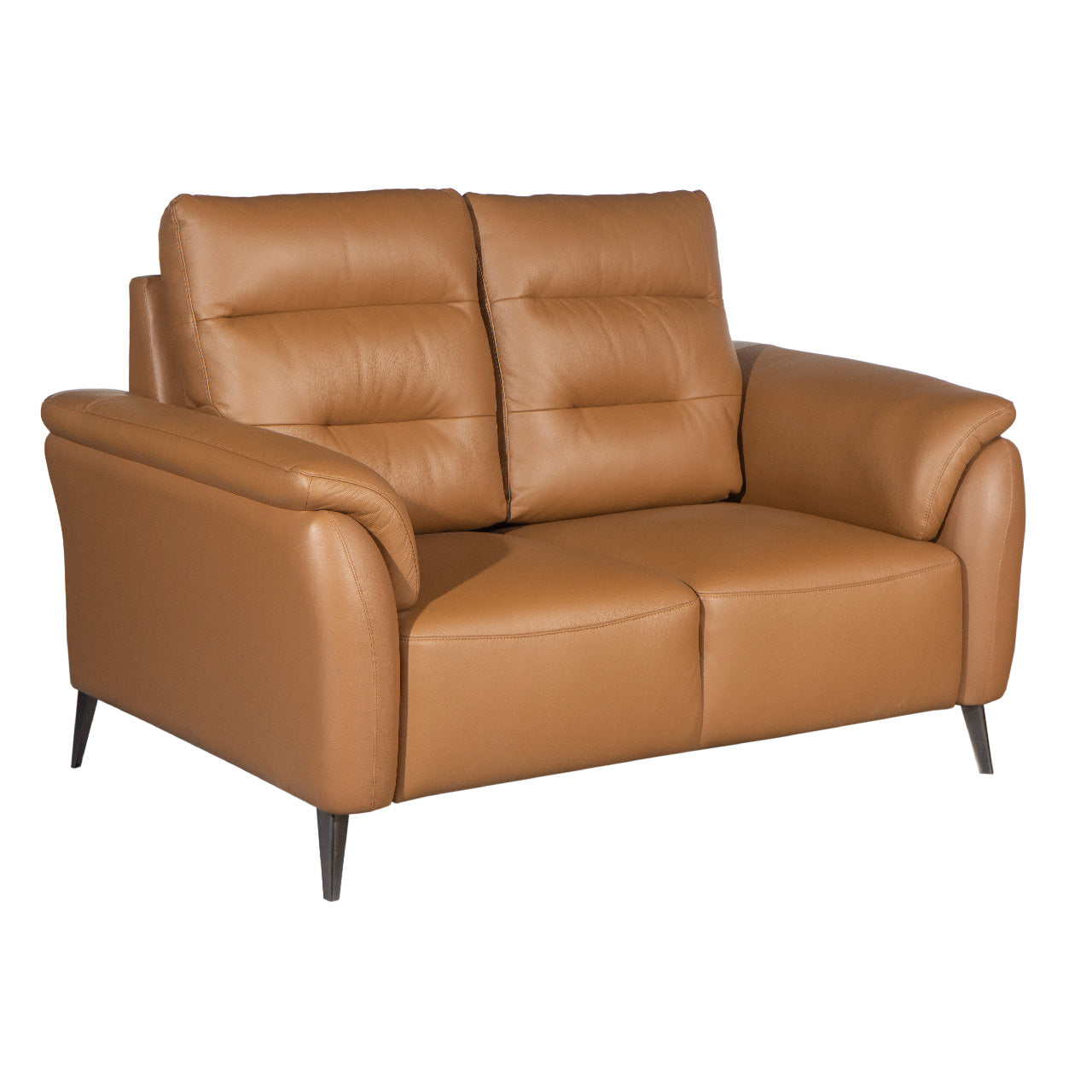 Santino Leather Luxe Loveseat - Tan