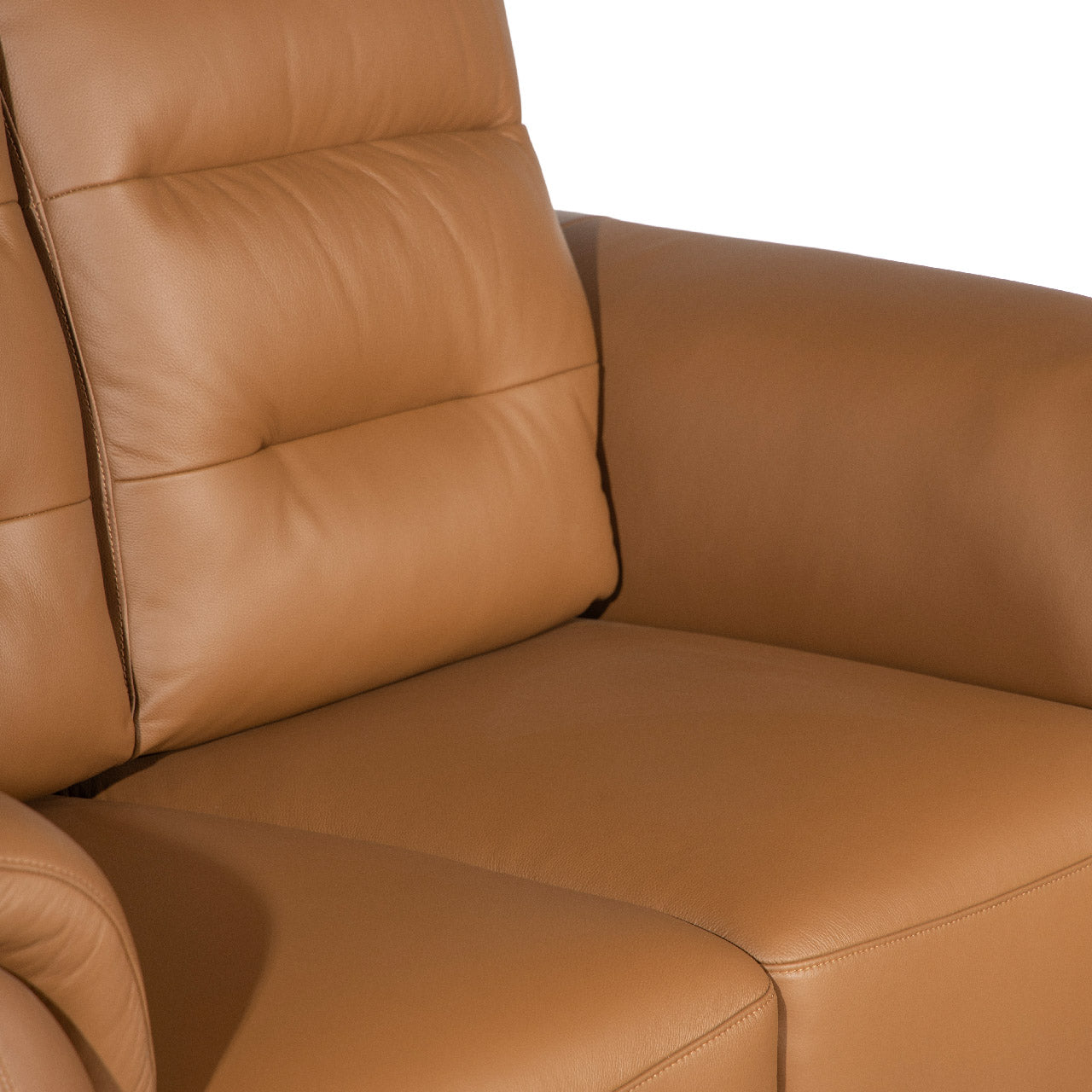 Santino Leather Luxe Loveseat - Tan