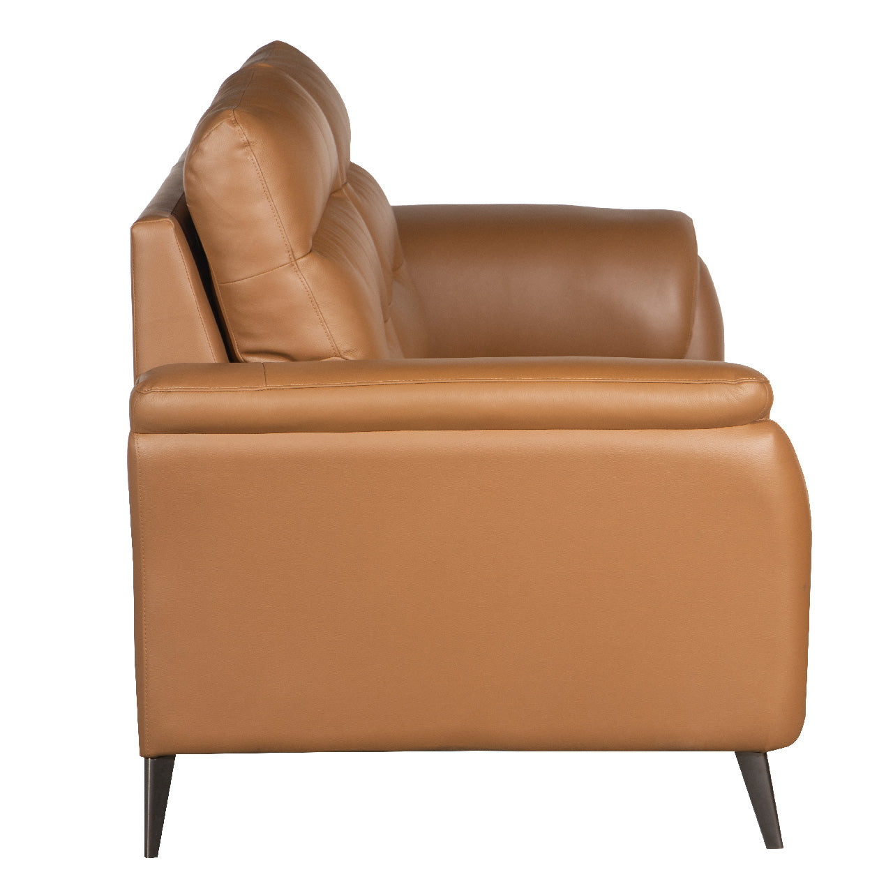 Santino Leather Luxe Loveseat - Tan