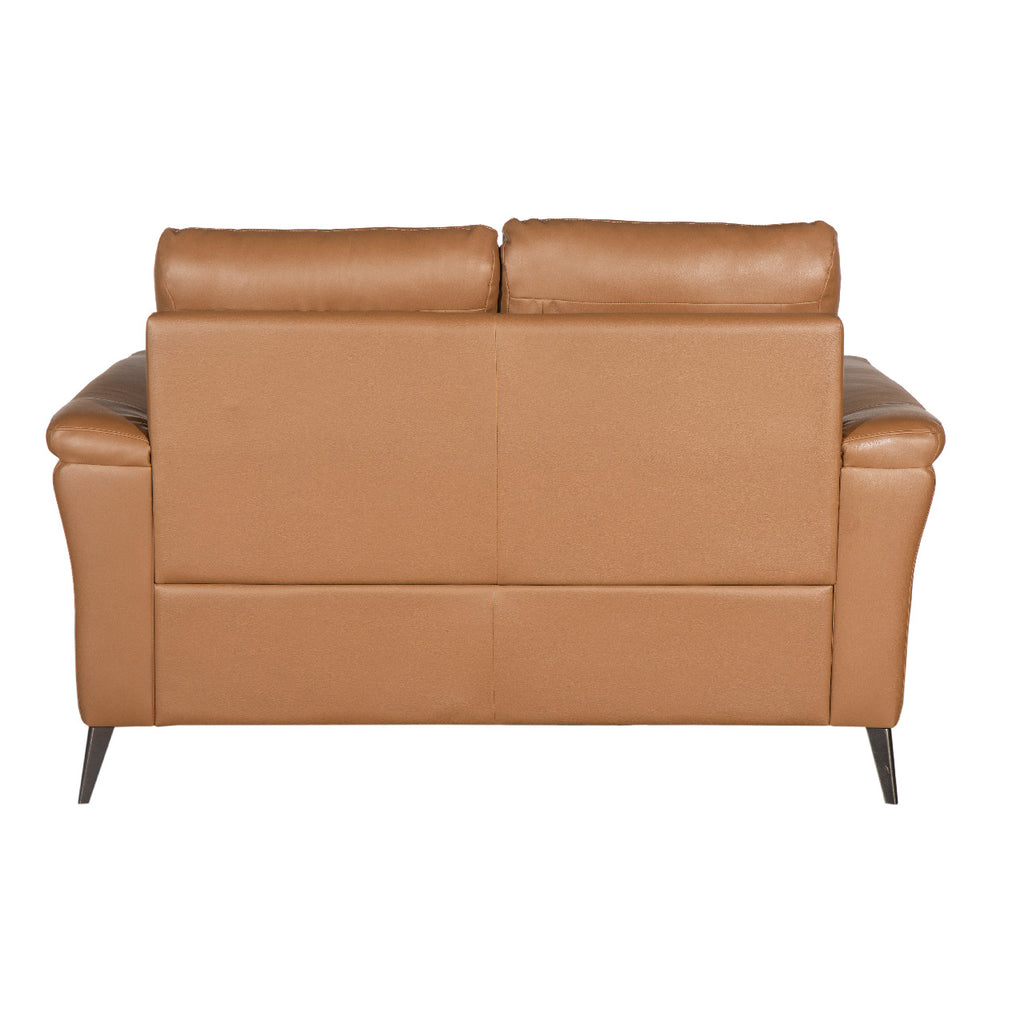 Santino Leather Luxe Loveseat - Tan
