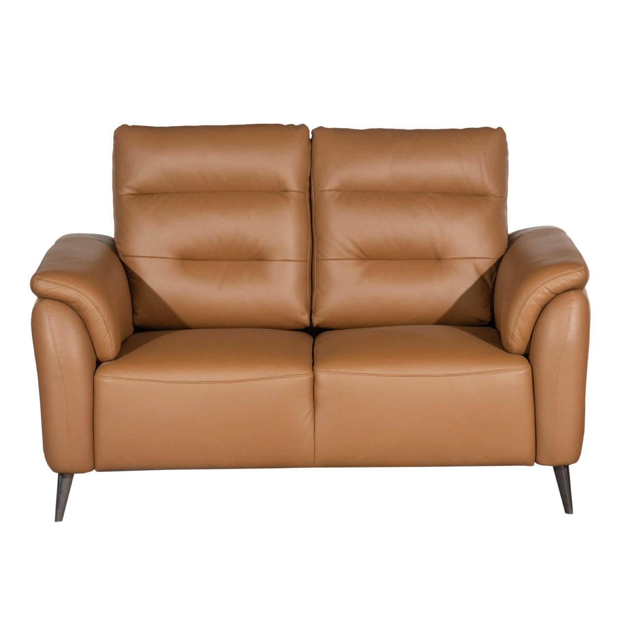 Santino Leather Luxe Loveseat - Tan