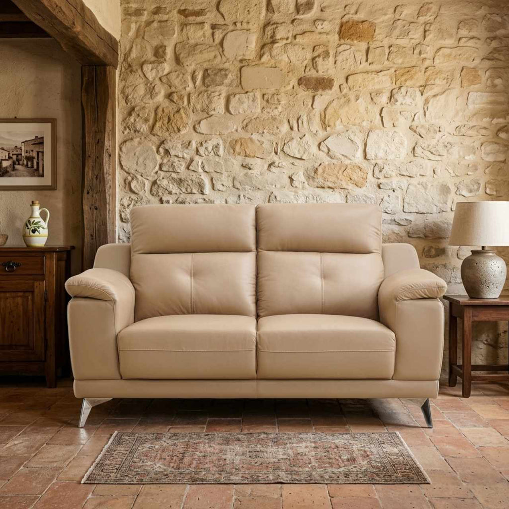 Sienna Leather Luxe Recliner - Brown