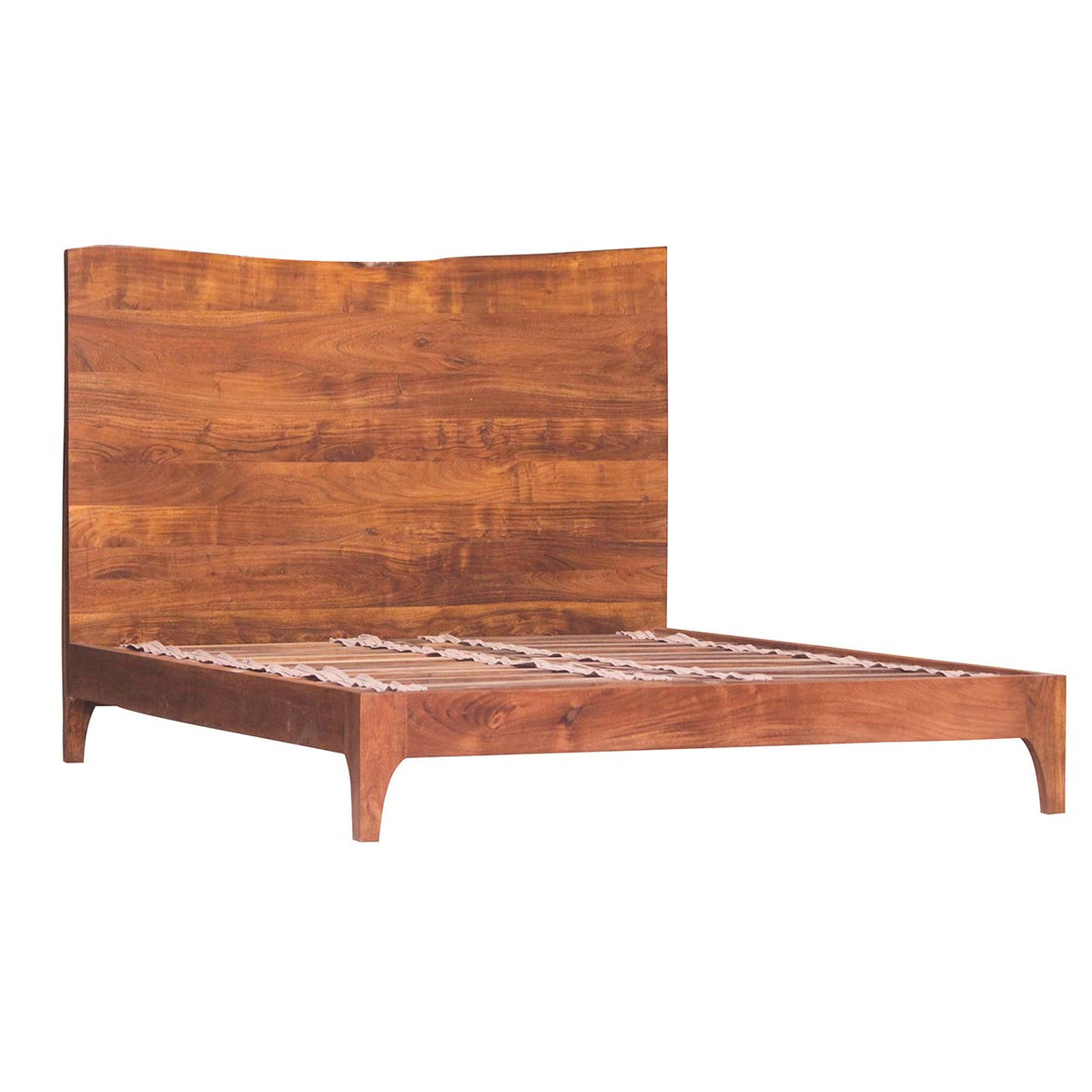 Sofia Acacia Wood Live Edge Queen Bed