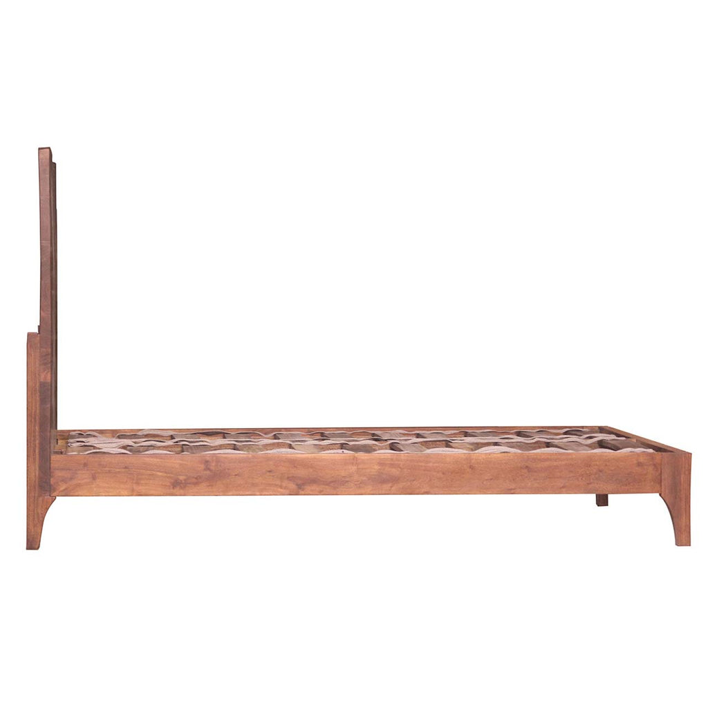 Sofia Acacia Wood Live Edge Queen Bed