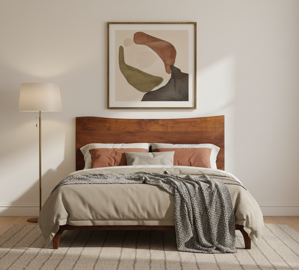 Sofia Acacia Wood Live Edge King Bed