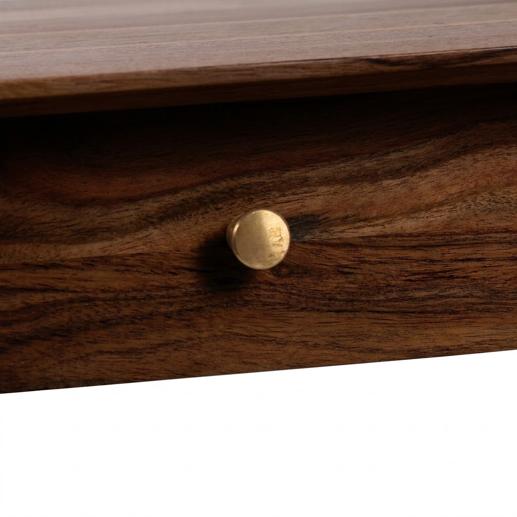 Solana Acacia Wood Console Table - Washed Walnut