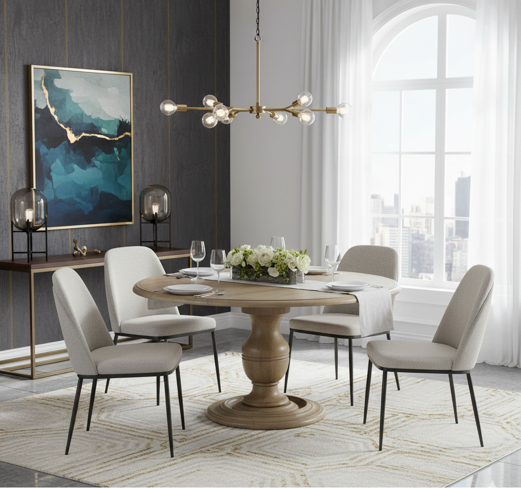 Soria Mango Wood Dining Table