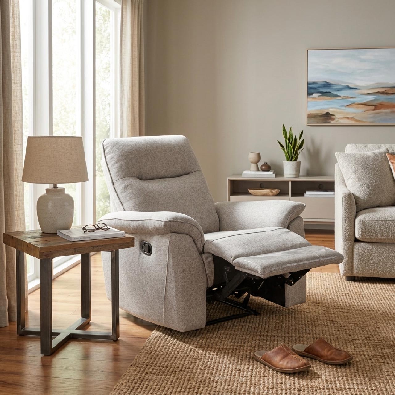 Sunnyvale Fabric Recliner Arm Chair