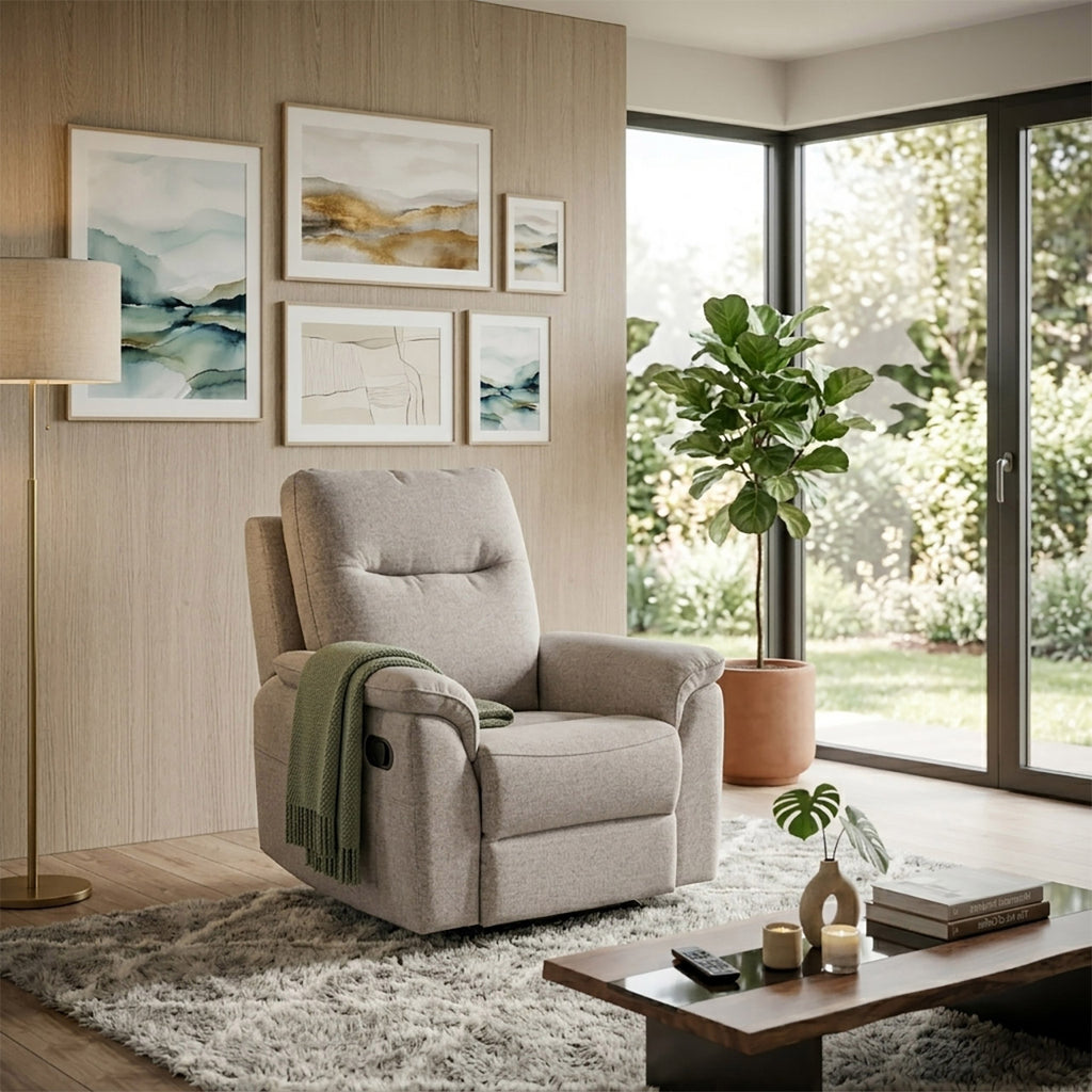 Sunnyvale Fabric Recliner Arm Chair