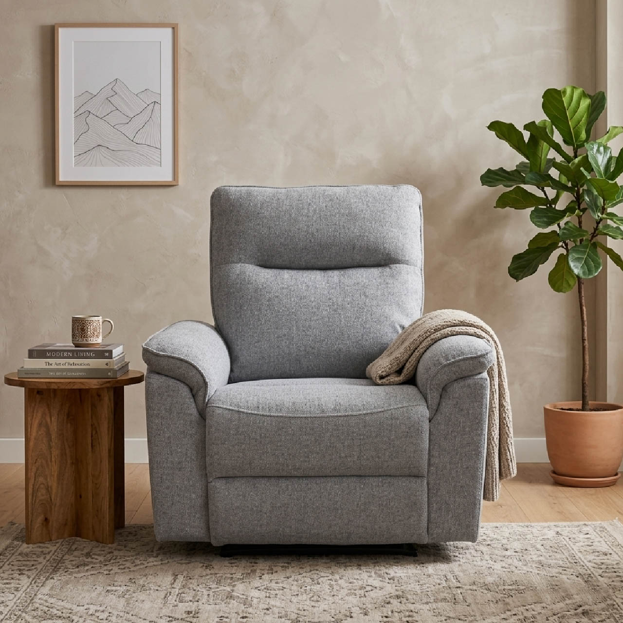 Sunnyvale Fabric Recliner Arm Chair