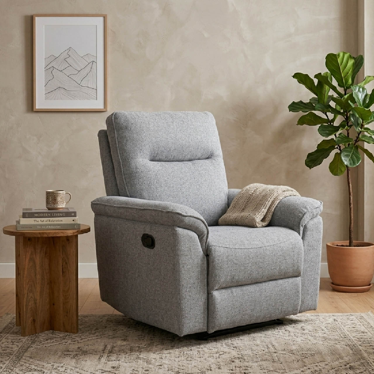 Sunnyvale Fabric Recliner Arm Chair