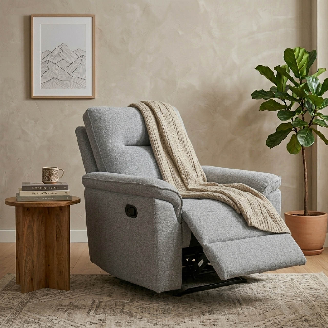 Sunnyvale Fabric Recliner Arm Chair