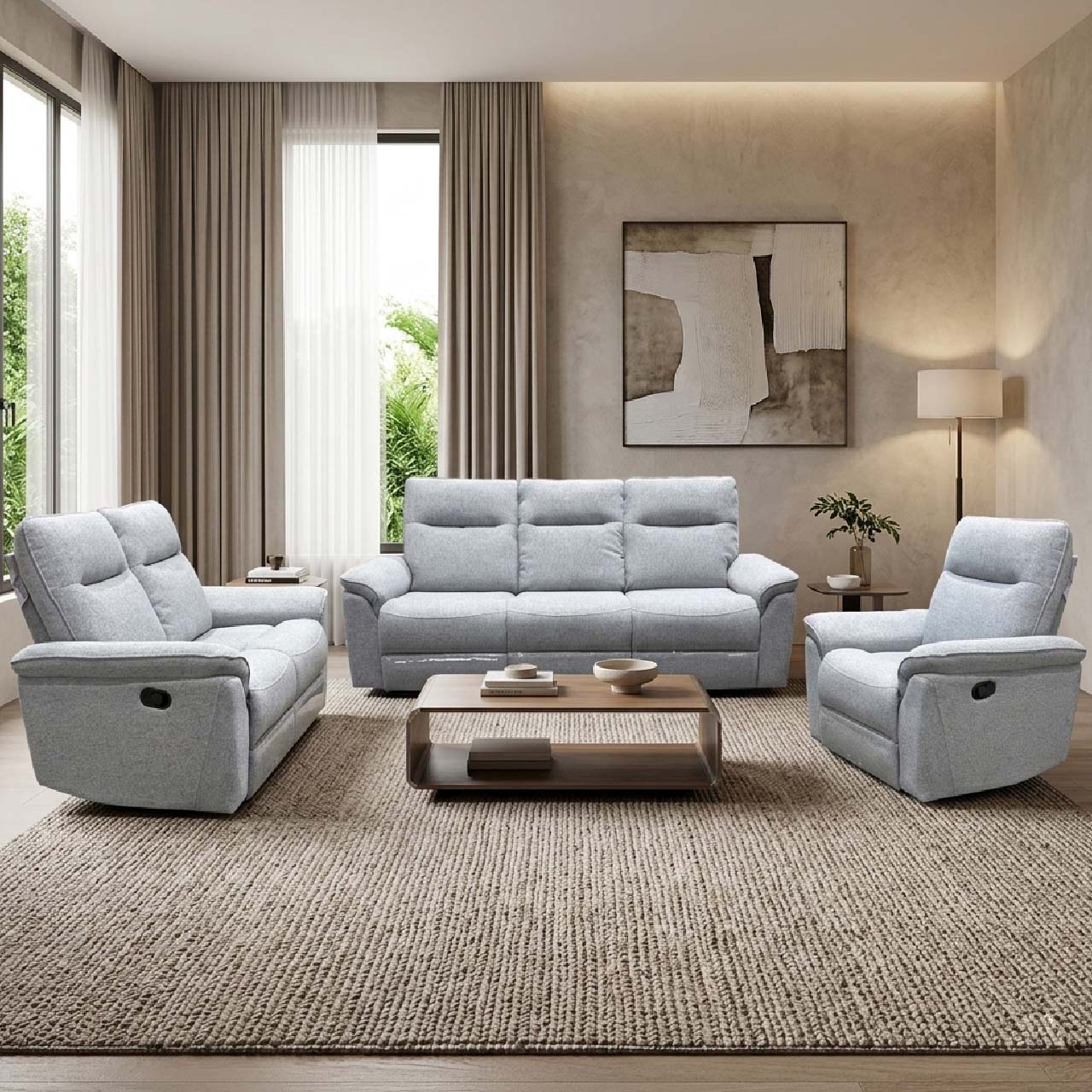 Sunnyvale Fabric Recliner Arm Chair