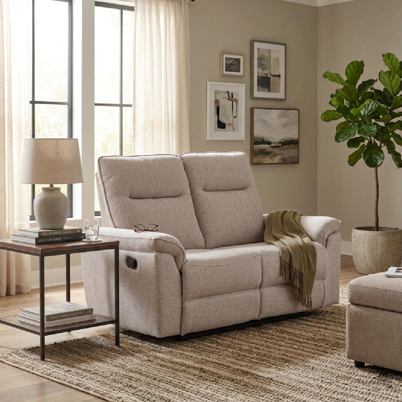 Sunnyvale Fabric Recliner Loveseat