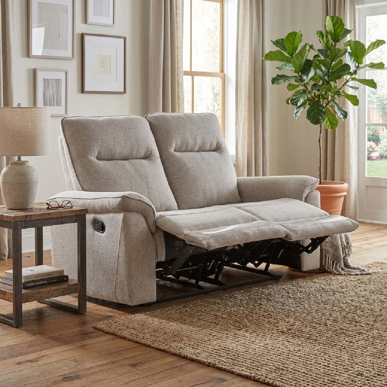 Sunnyvale Fabric Recliner Loveseat