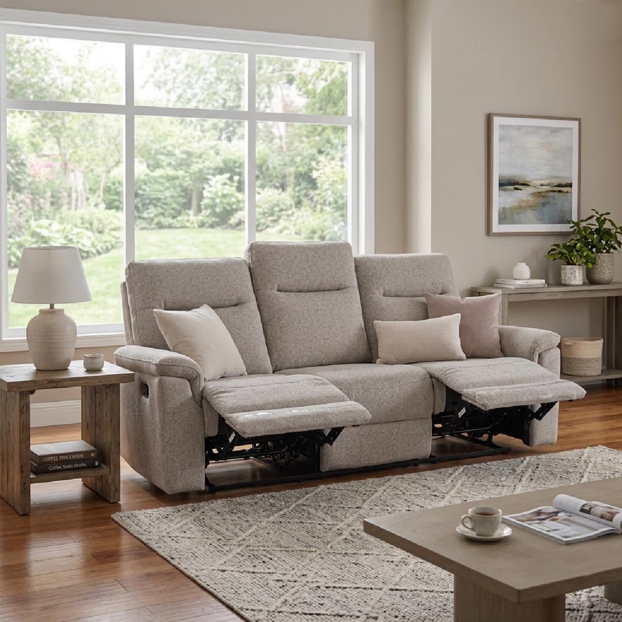 Sunnyvale Fabric Recliner Sofa
