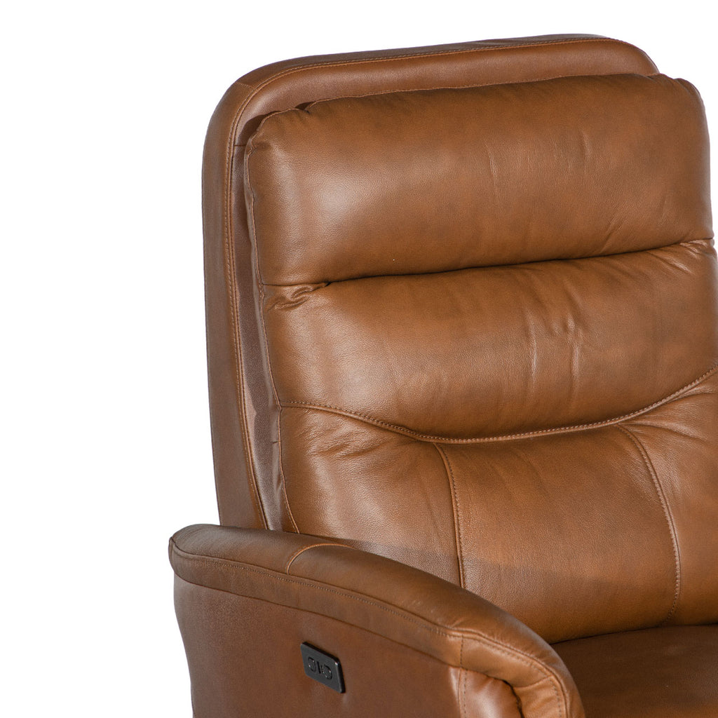 Tofino Leather Electric Recliner Arm Chair - Bovine