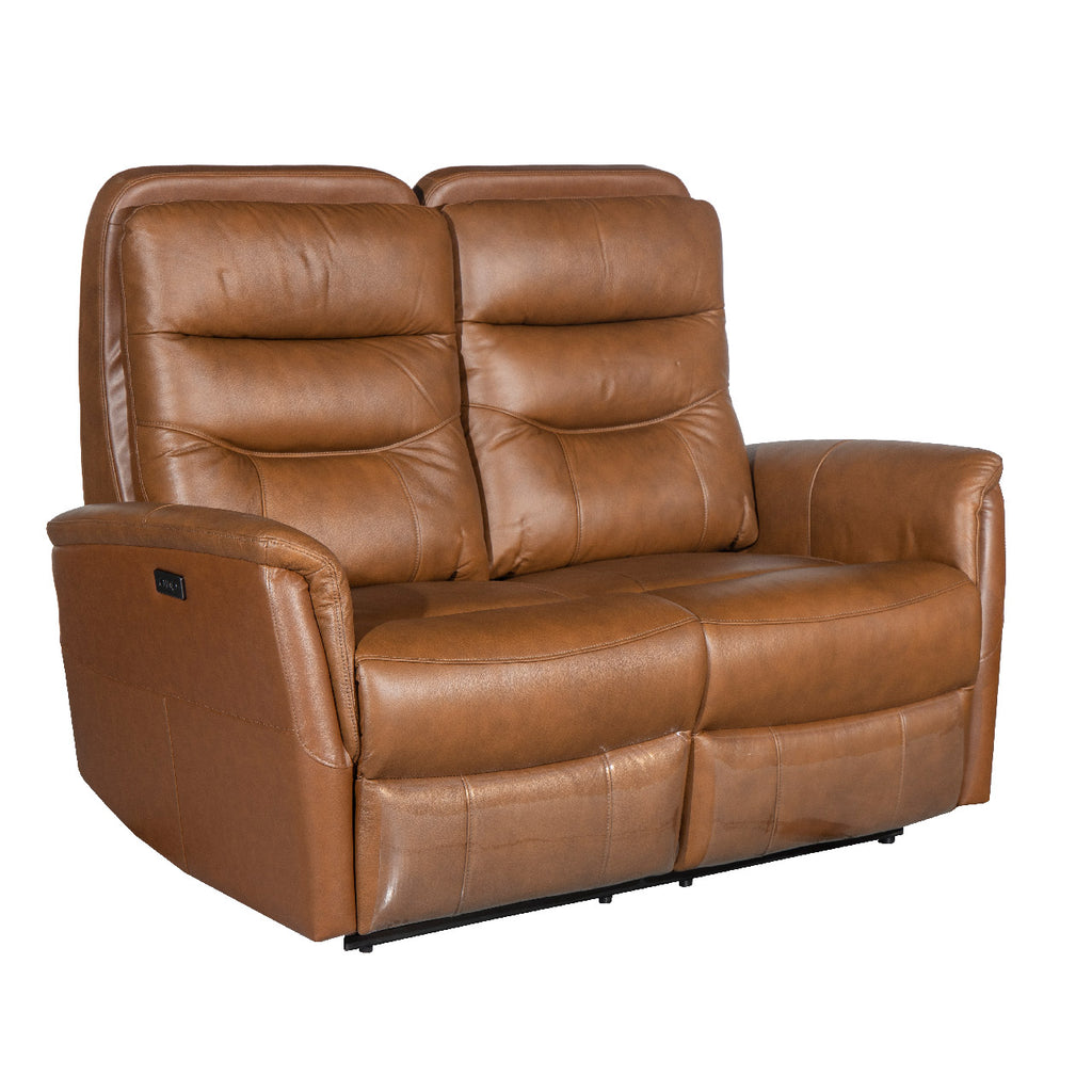 Tofino Leather Electric Recliner Loveseat - Bovine