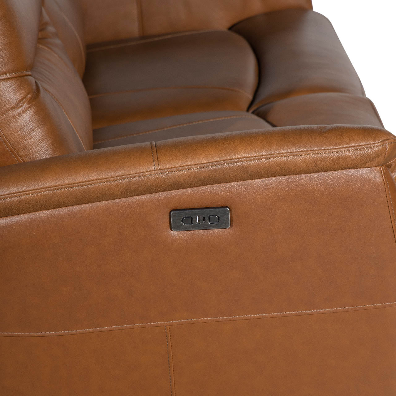 Tofino Leather Electric Recliner Loveseat - Bovine