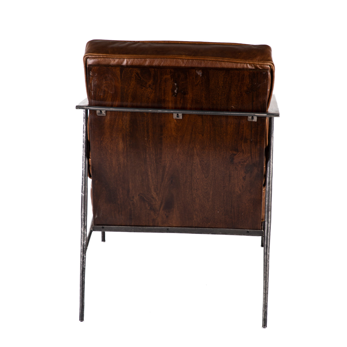 Turin Iron Armchair with Upholstered Seat