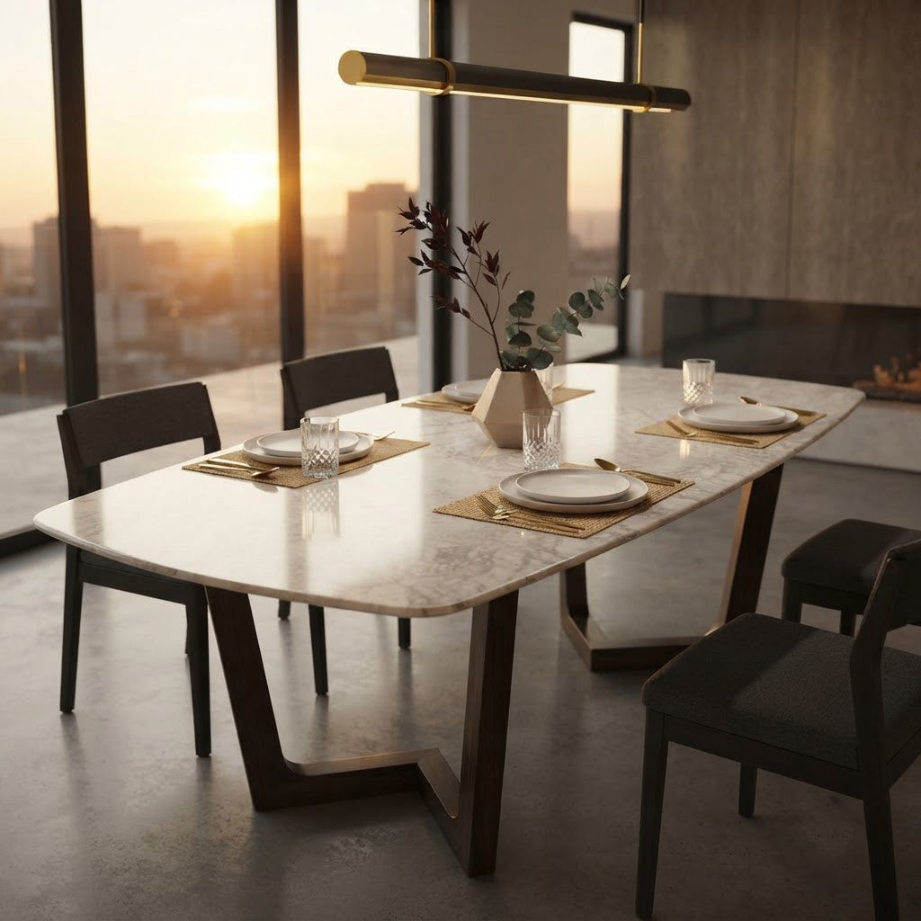 Vienna Acacia Wood Dining Table