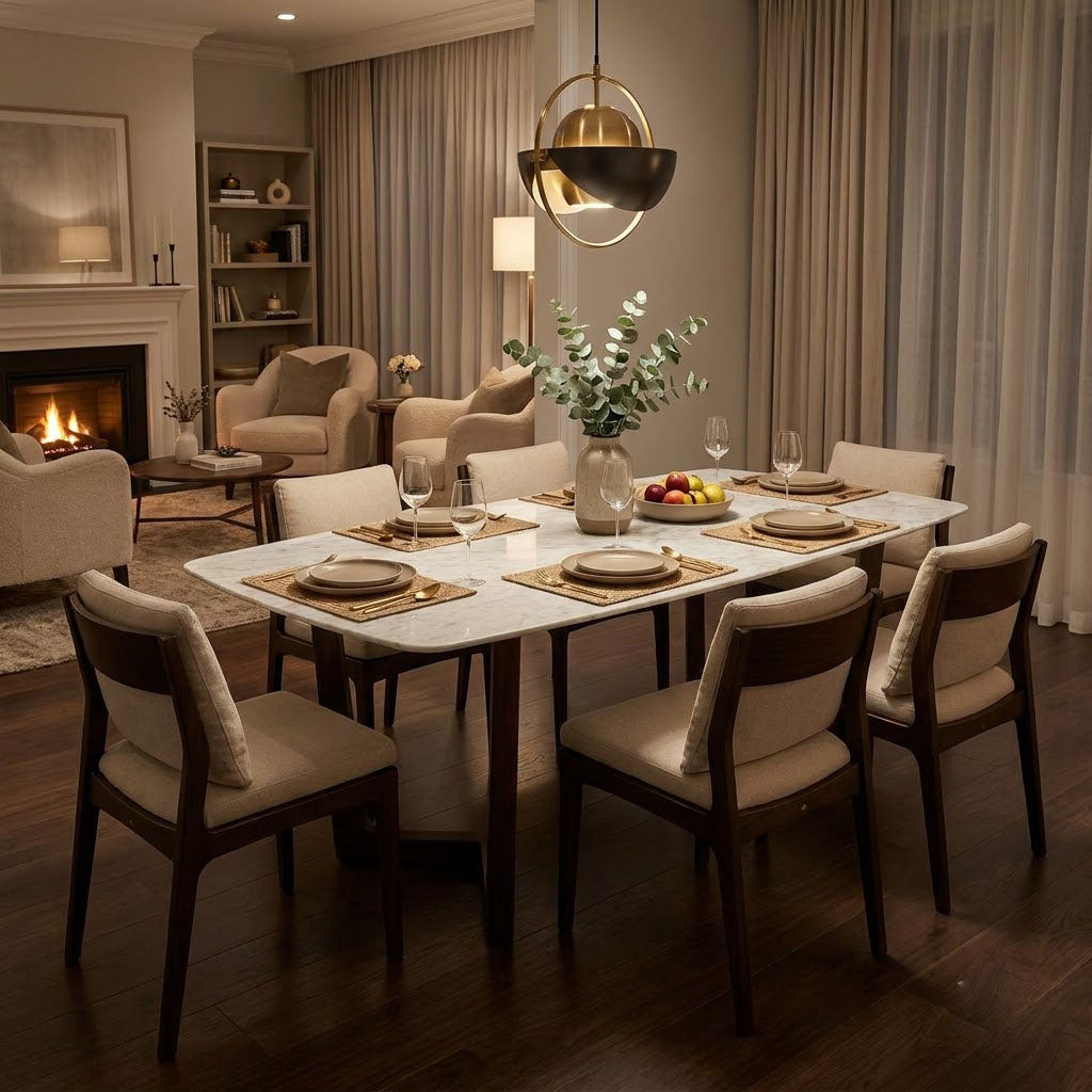 Vienna Acacia Wood Dining Table