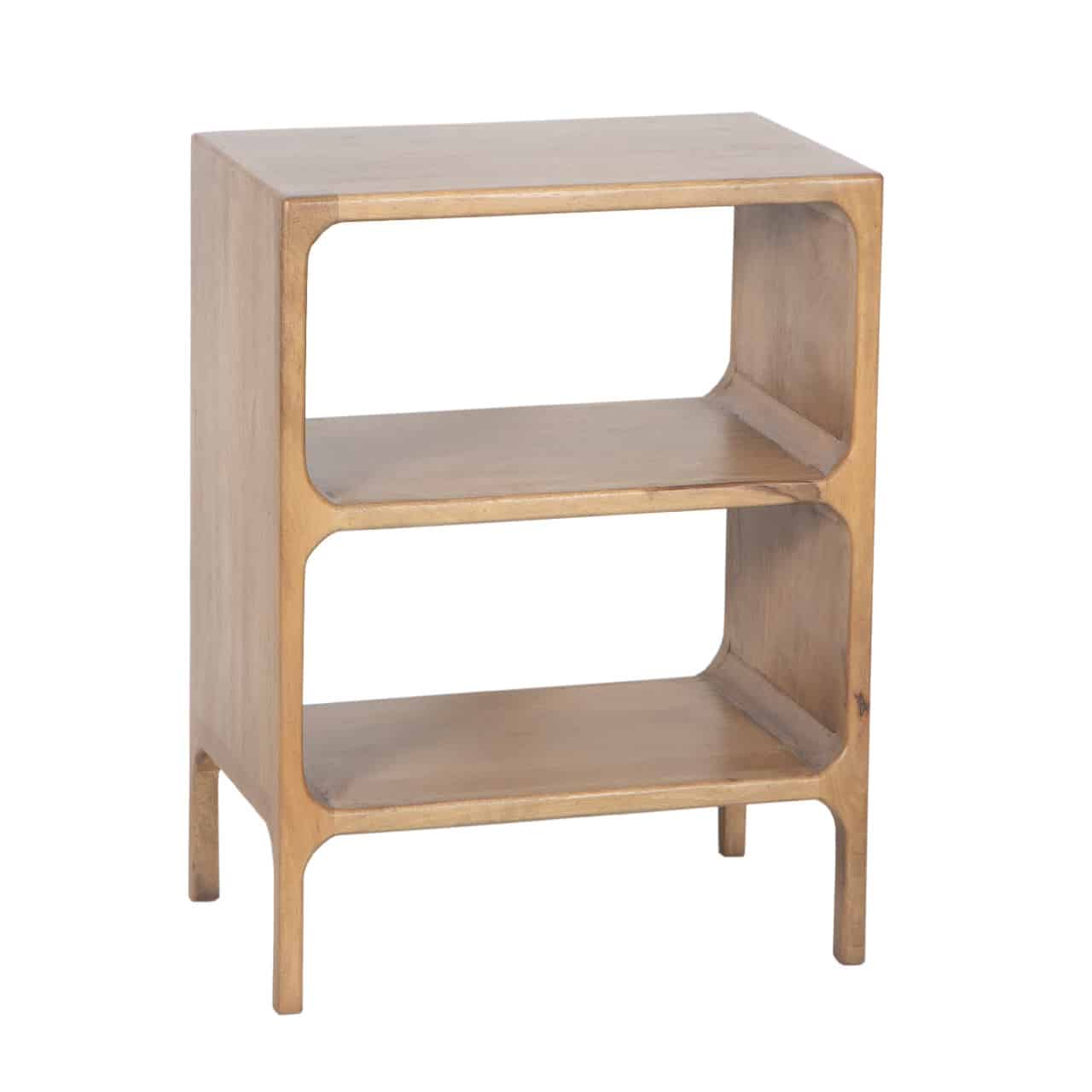 Vincent Mango Wood Side Table-Natural