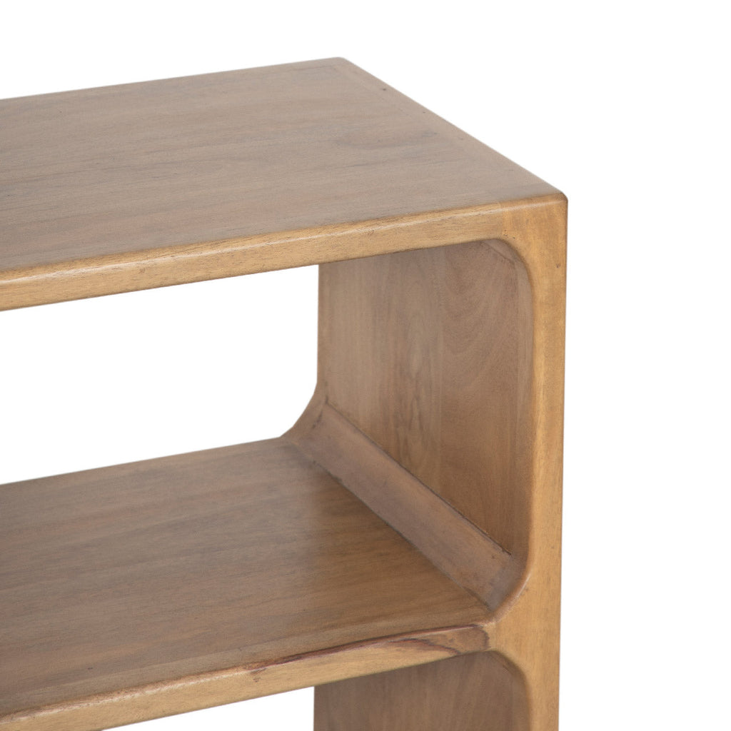 Vincent Mango Wood Side Table-Natural
