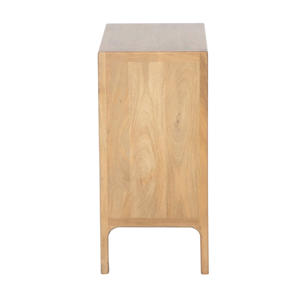 Vincent Mango Wood Side Table-Natural