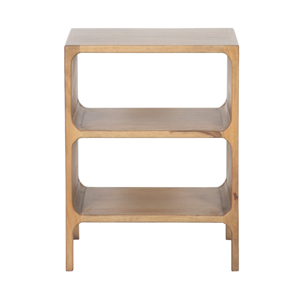 Vincent Mango Wood Side Table-Natural