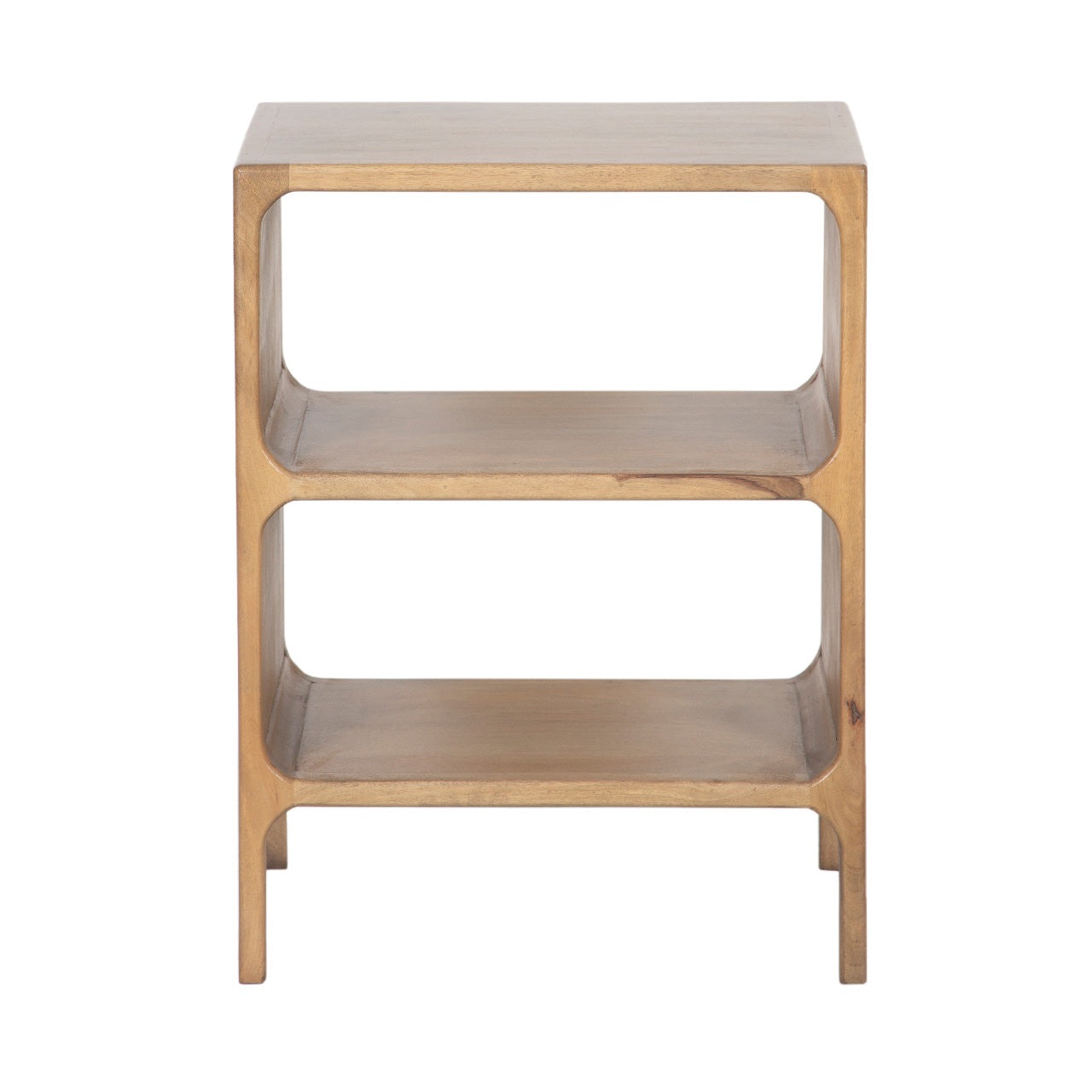 Vincent Mango Wood Side Table-Natural