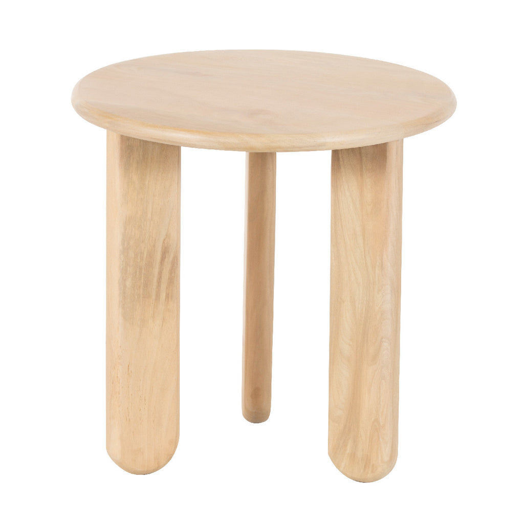 Virton Mango Wood Round Side Table