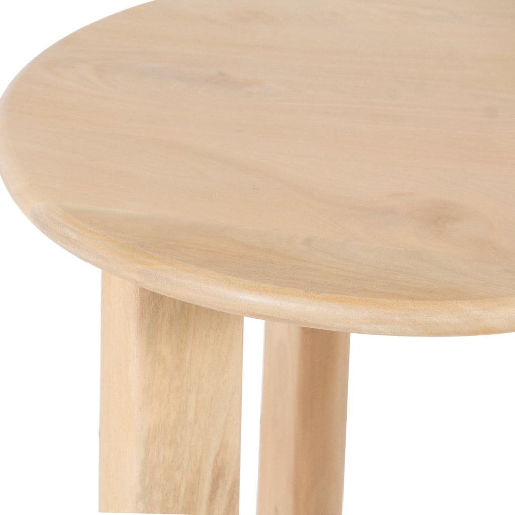 Virton Mango Wood Round Side Table
